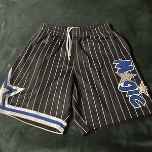 Orlando Magic Throwback Black Striped Men's Size Large